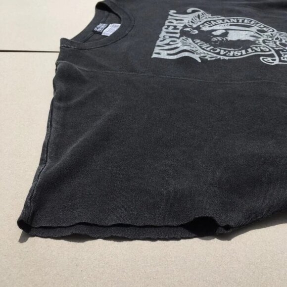 HYSTERIC GLAMOUR Short Bat Sleeve Cotton Logo Graphic Tee Shirt Black Size M L - Picture 5 of 12